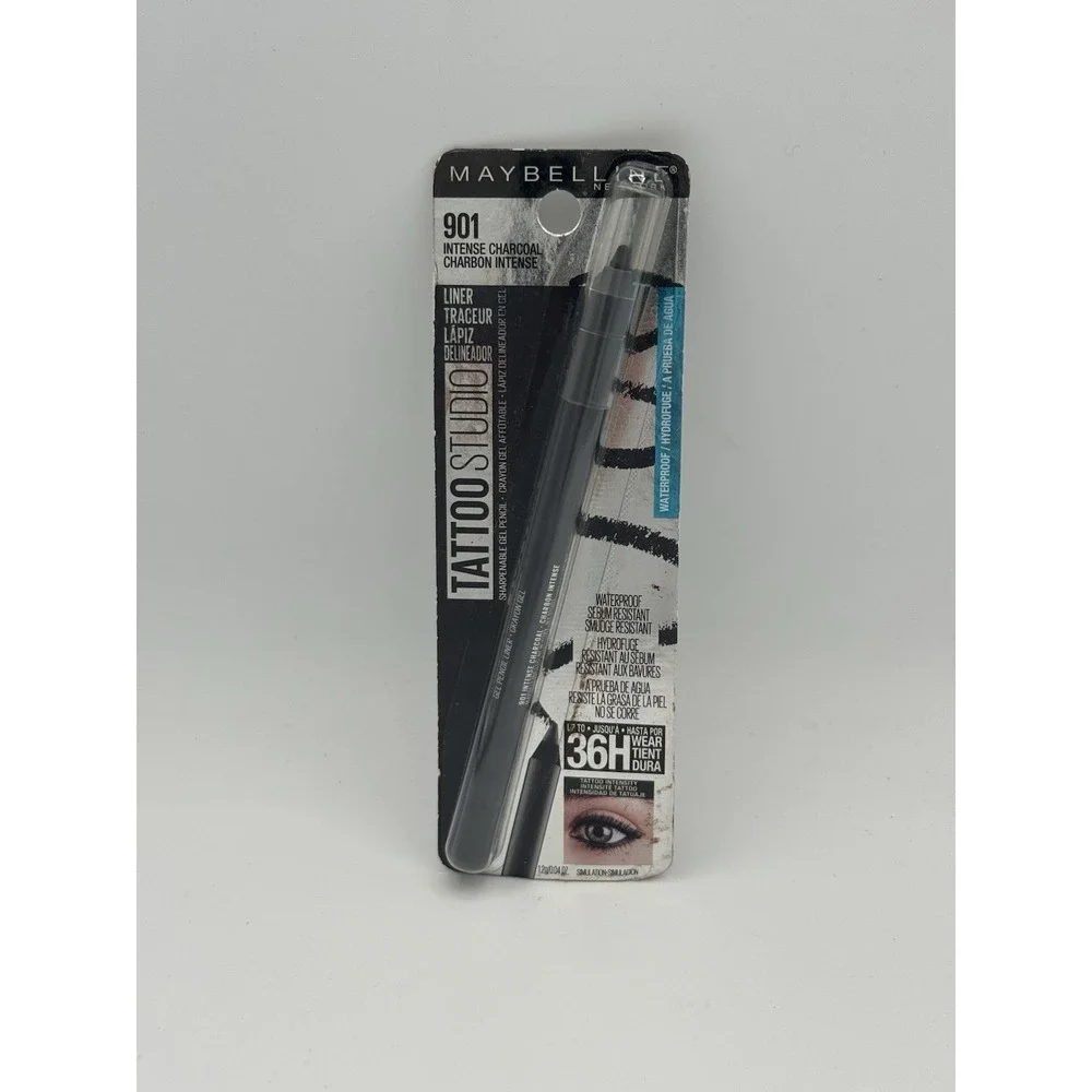 Maybelline Tattoo Studio‎ Gel Pencil LINER 901 Intense Charcoal  NEW
